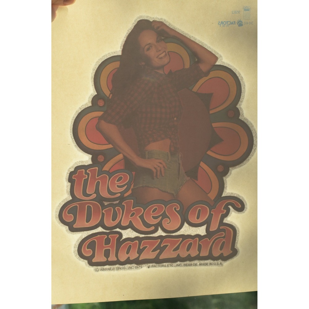 Vintage 1970s Dukes of Hazzard Daisy Duke Iron On Transfer T-Shirt Graphic NOS